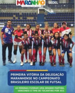 Meninas do Ipu-Iru em Tuntum fazem Hjstória e vencem jogo de abertura do Campeonato Brasileiro Sub-17 feminino de Futsal