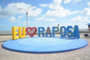 Letreiro turístico é instalado na Raposa