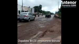Trecho da MA-230 na entrada de Chapadinha se torna pesadelo para motoristas