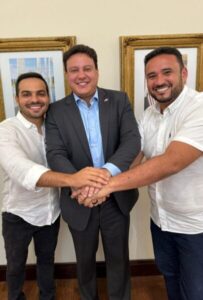 Governador recebe Diegão da Madeireira no Palácio dos Leões