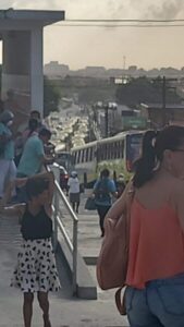 Rodoviários fazem paralisação após morte de motorista em São Luís