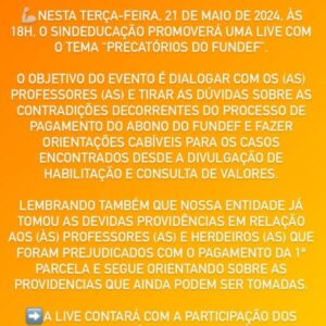 Professores apontam erro no rateio dos precatórios do Fundef pela Prefeitura de São Luís