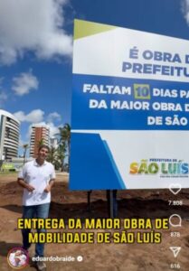 MAIOR OBRA DE MOBILIDADE? Braide parece desconhecer a história de São Luís