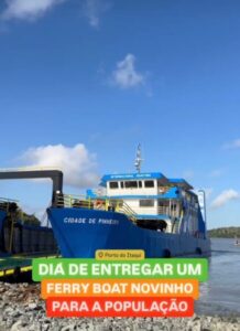 Travessia entre a Ponta da Espera e Cujupe conta com mais uma embarcação