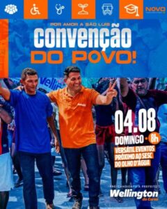 Wellington confirma convenção para o dia 4 de agosto