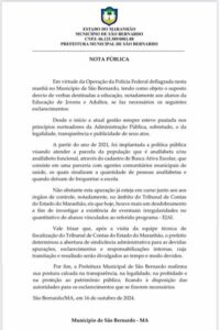 Prefeitura de São Bernardo emite nota após ação da PF contra fraude no Censo Escolar