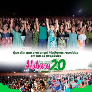 Centenas de mulheres se reúnem para declarar apoio ao pré-candidato a prefeito Professor Clemilton Barros, em Urbano Santos/MA