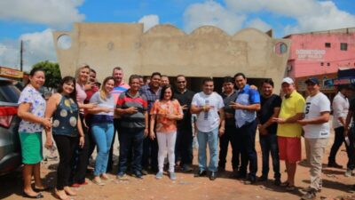 Detinha visita andamento de obras no município de Zé Doca