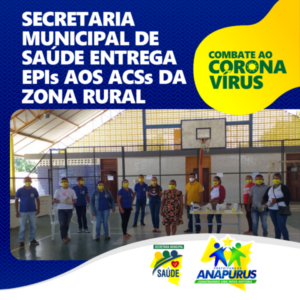Secretaria de Saúde de Anapurus entrega EPI’s à Agentes Comunitários de Saúde da zona rural e repassa protocolos de atendimento a pacientes com Covid-19