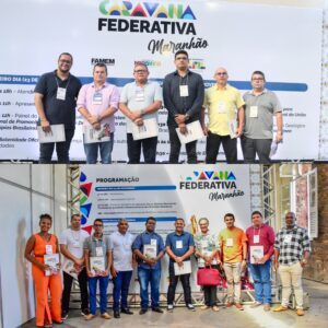 Comitiva liderada pelo Prefeito Solimar Alves participa da Caravana Federativa
