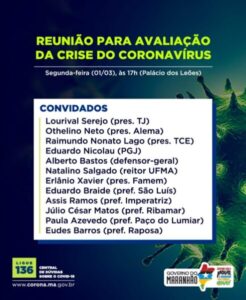 Flávio Dino se reúne hoje com prefeitos e presidentes de poderes para tratar sobre Covid-19