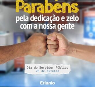 Erlanio Xavier parabeniza servidores públicos