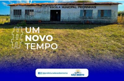 São Bento: Dino Penha autoriza reforma de escola no povoado Pedrinhas
