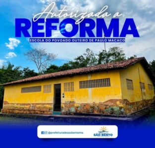 Prefeito Dino Penha anuncia reforma de escola em povoado