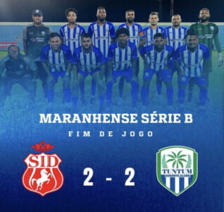 Tuntum empata com o Imperatriz e se mantem liderança do grupo A no Maranhense Série B