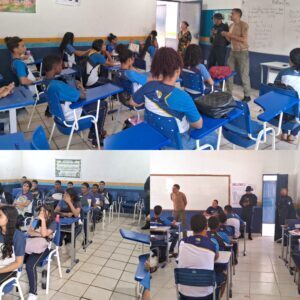 Guarda Municipal de Santa Inês promove palestras educativas contra o uso de cerol e linha chilena nas pipas