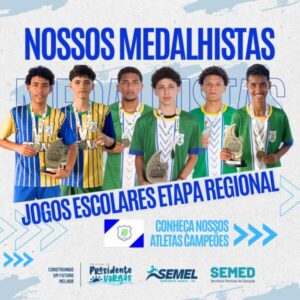 Presidente Vargas: atletas conquistam medalhas na etapa Regional dos Jogos Escolares Maranhenses (JEMs)
