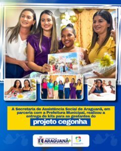 A Primeira Dama Thaymara Amorim participar do Projeto Cegonha da prefeitura municipal de Araguanã