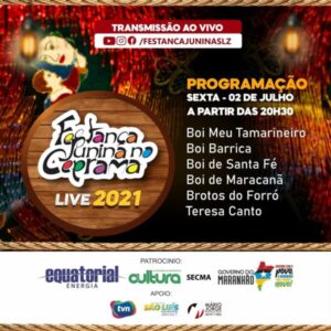Live da Festança Junina encerra a temporada de São João, nesta sexta (02)