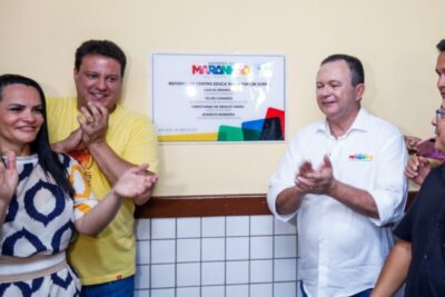 Carlos Brandão e Felipe Camarão inauguram escolas de qualidade em viagem pelo Maranhão