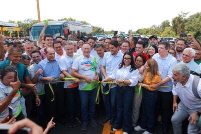 Muito prestigianda a inauguração do trecho da BR-226 pelo governador Carlos Brandão e o ministro Renan Filho