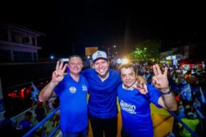 Governador Carlos Brandão participa de mega carreata em apoio a Milton Gonçalo em Santa Rita