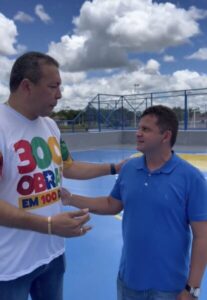 Fábio Macedo e Marcelo Freire viabilizam revitalização de praças esportivas em Vargem Grande