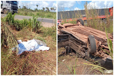 Grave acidente envolvendo deputada deixa uma pessoa morta na BR-135 em Miranda do Norte