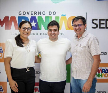 Prefeita Leide é recebida pelo secretário de Desenvolvimento Social Paulo Caser
