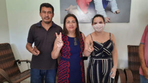 Vereadora Leovana e o marido Toinho do Mazim aderem ao grupo da prefeita de Anapurus, Professora Vanderly Monteles