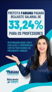 Em diálogo extraordinário, Prefeita Fabiana Mendes aprova reajuste salarial de 33,24% aos professores municipais.