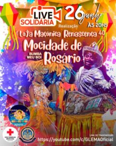 Maçonaria da Loja do Renascença 40 realiza live solidária neste sábado (26)