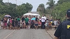 Indígenas em protesto bloqueiam BR 316 em Bom Jardim
