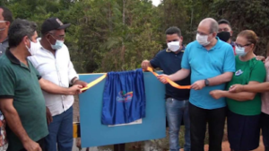 Hildo Rocha inaugura ponte construída por Fernando Teixeira e participa de ato político, em Cidelândia