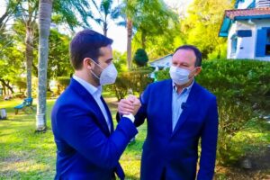 Brandão cumpre agenda de trabalho no Rio Grande do Sul com seu colega tucano Eduardo Leite