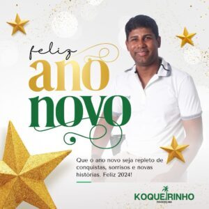 Empresário Koqueirinho deseja um feliz Ano Novo a todos os Pinheirense.