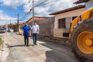 Fernando Braide e Thiagão Austríaco visitam obras na Cidade Operária