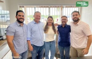 Ex-prefeito de Nunes Freire, Marcel Curió recebe o Governador Carlos Brandão em sua residência.