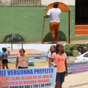 Rosário: Católicos devolvem janelas para Calvet Filho