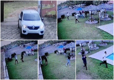 Pânico na na Grande São Luís!! Cinco bandidos armados e encapuzados invadem restaurante, rendem funcionários, fazem raspa e fogem com refém