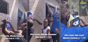 VÍDEO! Neto Evangelista incentiva apoiadores a colar adesivo por cima dos de Eduardo Braide e Duarte Júnior