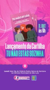 Câmara de São Luís lança cartilha que trata dos direitos da mulher nesta quarta