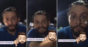 Pinheiro: Leonardo Sá chega em comício com aparência de embriaguez