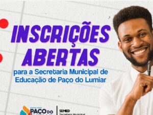Continuam abertas as inscrições para o concurso da Secretaria de Educação