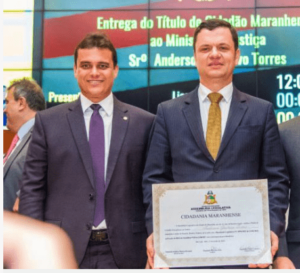 Colaboracionismo de Anderson Torres aos ataques terroristas no país leva presidente da AL/MA a revogar título de Cidadão Maranhense do ex-ministro