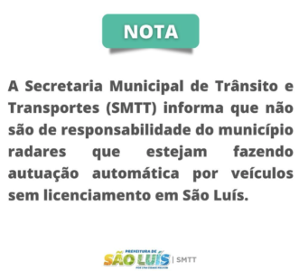 Braide nega multas automáticas pela SMTT em veículos sem licenciamento na capital