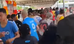 Festa de aniversário de São Mateus termina em confusão por causa de bolo gigante