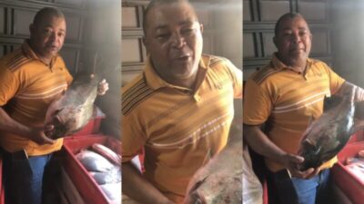 No Maranhão, homem chora após ter sua carga de peixes apreendida pelo governo do estado; veja o vídeo