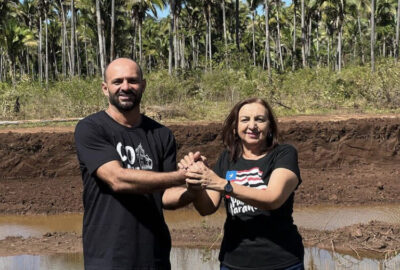 Presidente da Câmara Renato Santos acompanha prefeita Valmira à vistas a importante obra em Colinas