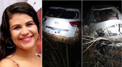 Mulher morre em grave acidente no interior do Maranhão após marido desviar de homem embriagado que caminhava na estrada